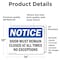 Signmission Door Must Remain Closed At All Times No Exceptions, 14 in W x Rectangle, Vinyl Decal OS-2PACK-NS-D-1014-L-11504 - alternate 2